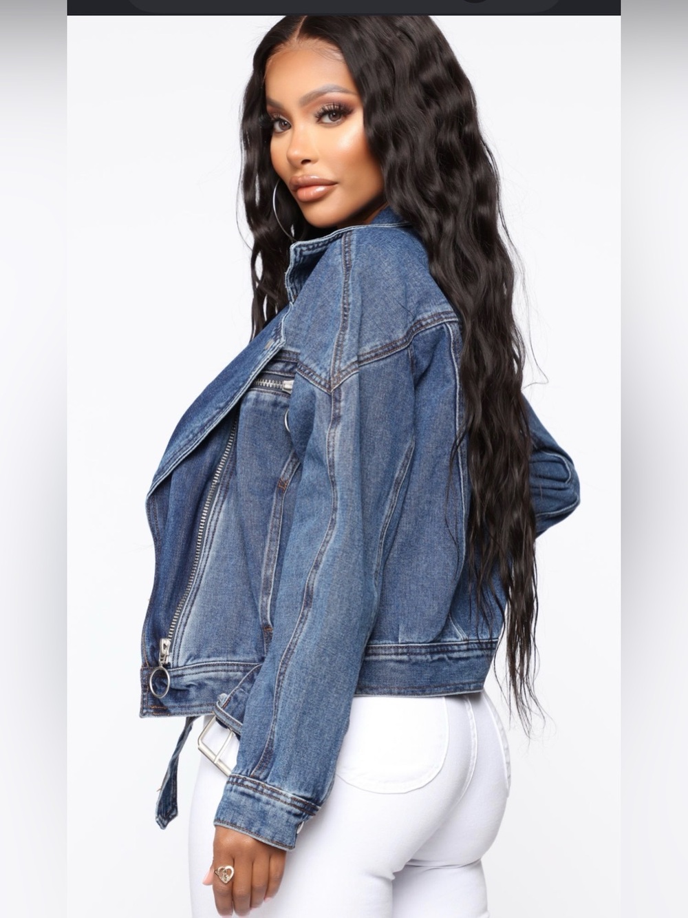 Classic Blue Denim Jacket - Women's Casual Jean Coat